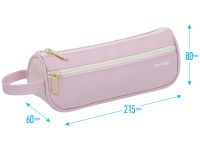 Пенал-косметичка 1 отделение, 1 карман Berlingo "Polo pink" 215*80*60 мм, полиэстер