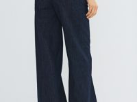 Широкие джинсы с ремнём, Синий