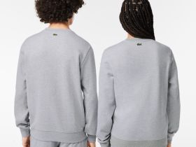 Хлопковый свитшот Lacoste унисекс