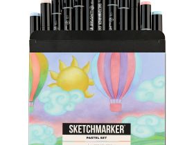 Набор маркеров Sketchmarker "Brush Pro Pastel Set" 12 цветов в картонной упаковке