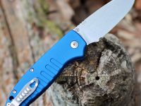 Автоматический нож Hogue Ballista I Auto, сталь 154CM, рукоять алюминий, синий