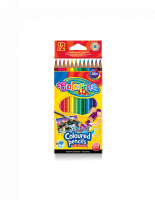 Набор карандашей акварельных Colorino 12 цветов + кисточка