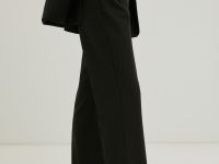 Брюки из шерсти в полоску