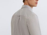 Рубашка из ткани оксфорд, Коричневый