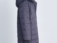 Пуховое пальто с капюшоном