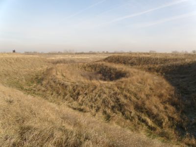 Остатки фундаментов сооружений