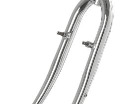 Жесткая стальная вилка ACME 28" для гибридных велосипедов шток 1" резьбовая (серебристый 240 мм 1" для ободных тормозов)