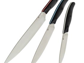 Набор кухонный "Патриот", ст.VG-10, ц.м.,рук.G10 черный