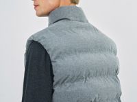 Стёганый утеплённый жилет, Серый