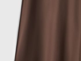 Атласная юбка миди А-силуэта, Коричневый