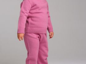 Комплект детский трикотажный для девочек: джемпер, брюки