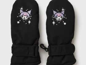 Варежки текстильные для девочек