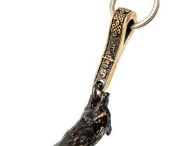 Брелок Клык Волка, бронза