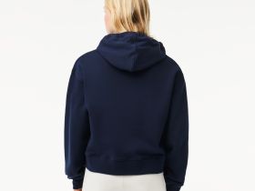 Женская толстовка Lacoste свободного кроя с капюшоном