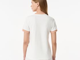 Женская футболка Lacoste из хлопка