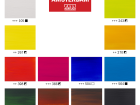 Набор акрила Talens "Amsterdam" 12 цв*20 мл, пейзаж