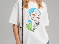 Футболка объемного кроя из хлопкового джерси