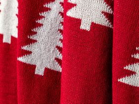 Плед Abete rosso, красный