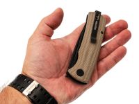 Складной нож Petrified BELUGA PFP01KAMW, сталь K110, рукоять микарта