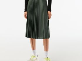 Женская плиссированная юбка Lacoste