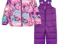 Комплект текстильный с полиуретановым покрытием для девочек: куртка, полукомбинезон
