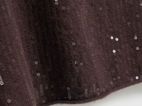 Джемпер с пайетками и коротким рукавом, Коричневый