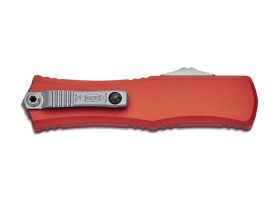 Автоматический нож Microtech Hera II Mini Recurve S/E, сталь M390MK, рукоять алюминий, красный