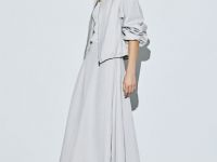 Юбка миди А-силуэта, Бежевый