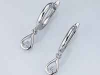 Серьги из серебра э0612сг03152300_white