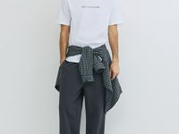 Футболка с текстовым принтом, Белый