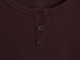 Футболка с вырезом "хенли", Коричневый