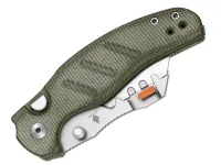 Складной нож Kizer C01C Uti 2, сталь 5Cr15MoV, рукоять микарта, зелёный