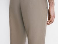 Брюки изо льна, Бежевый