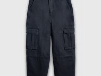Свободные джинсы-карго, Серый