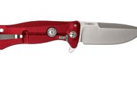 Нож складной LionSteel SR11A RS RED, сталь Uddeholm Sleipner® Satin Finish, рукоять алюминий (Solid®), красный