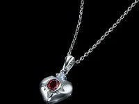 Подвеска из серебра с и гранатом э0666пд02260374