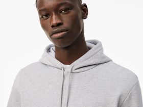 Мужское худи Lacoste классического кроя с флисом