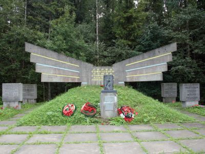 Место захоронения Героя Советского Союза летчика Сторожакова  А.Н., погибшего в сентябре 1941 г.