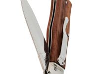 Выкидной нож Mikov Predator, сталь 420, рукоять палисандр, клипса