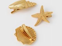Заколки для волос в морском стиле, 6 шт., Золотой