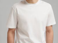 Футболка прямого кроя из мерсеризованного хлопка