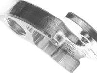 Держатель заднего переключателя &quot;петух&quot; Meta №193 фрезерованный (серебристый)