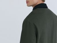 Утеплённая куртка из канваса, Зеленый