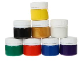 Набор акриловых красок по коже и ткани Таир 8 цв 20мл