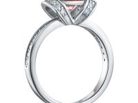 Классическое кольцо из белого золота э0912кц11210609_pink