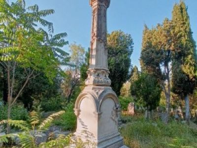 Надгробие над захоронениями инженера Ф.Ф. Баталина и его жены