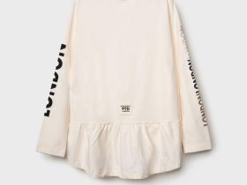 Джемпер трикотажный для девочек (футболка с длинными рукавами)