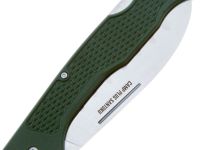Складной кухонный нож Ontario Camp Plus Santoku, сталь AUS-8, рукоять зелёный GFN
