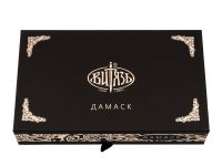 Складной нож Витязь B5299D, сталь дамаск, рукоять огстекло с перламутром, художественное травление