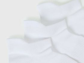 Короткие фитнес-носки с поддержкой стопы, 3 пары, Белый